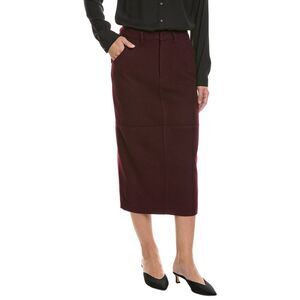 The Normal Brand Womens Brightside Wool-Blend Mini Skirt, Red